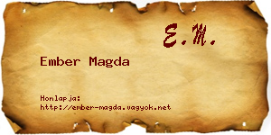 Ember Magda névjegykártya